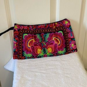 Embroidered Clutch